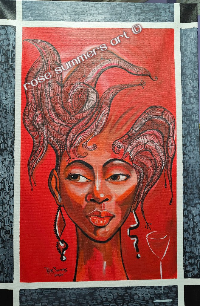 My Red Martini 24 x 36 inches gallery wrapped canvas