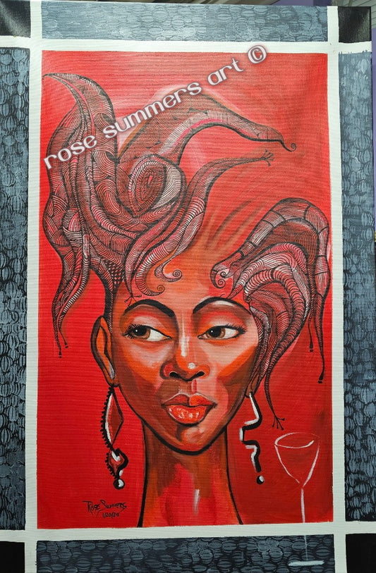 My Red Martini 24 x 36 inches gallery wrapped canvas
