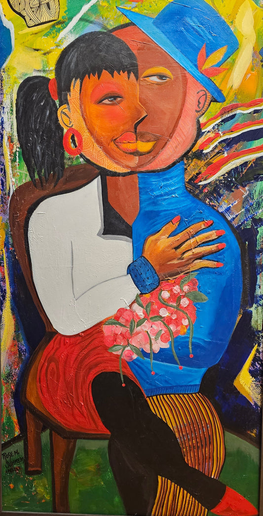 We In Love!  24 x 36 x 1 inches/ acrylic....A teibute to Womens' History Month