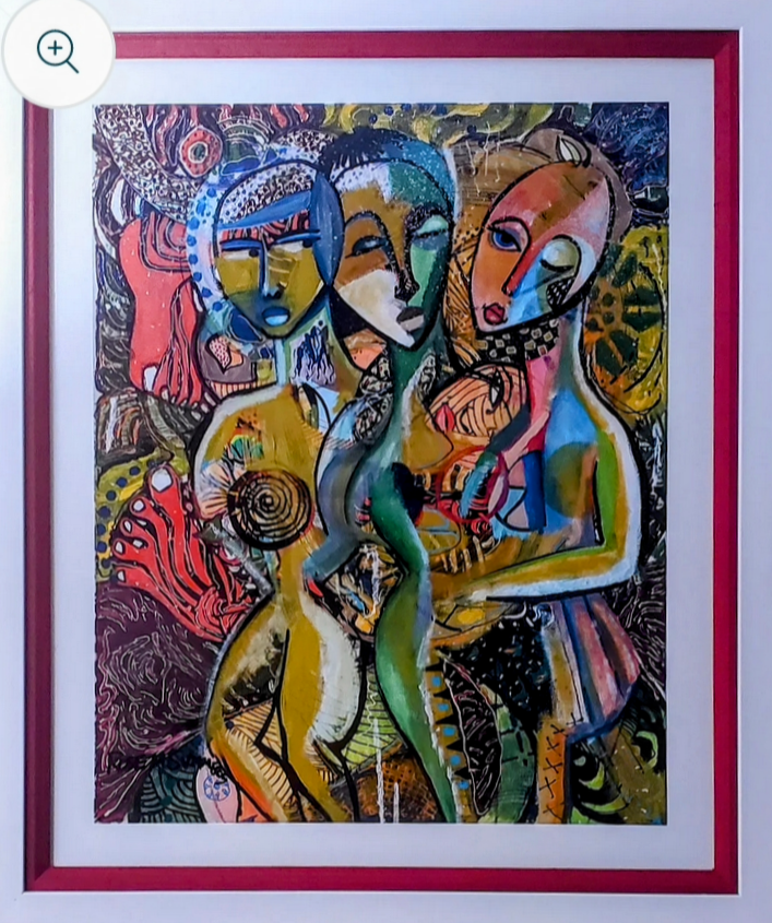 Shady Folk! Archival Print 16x20 inches framed and ready to hang