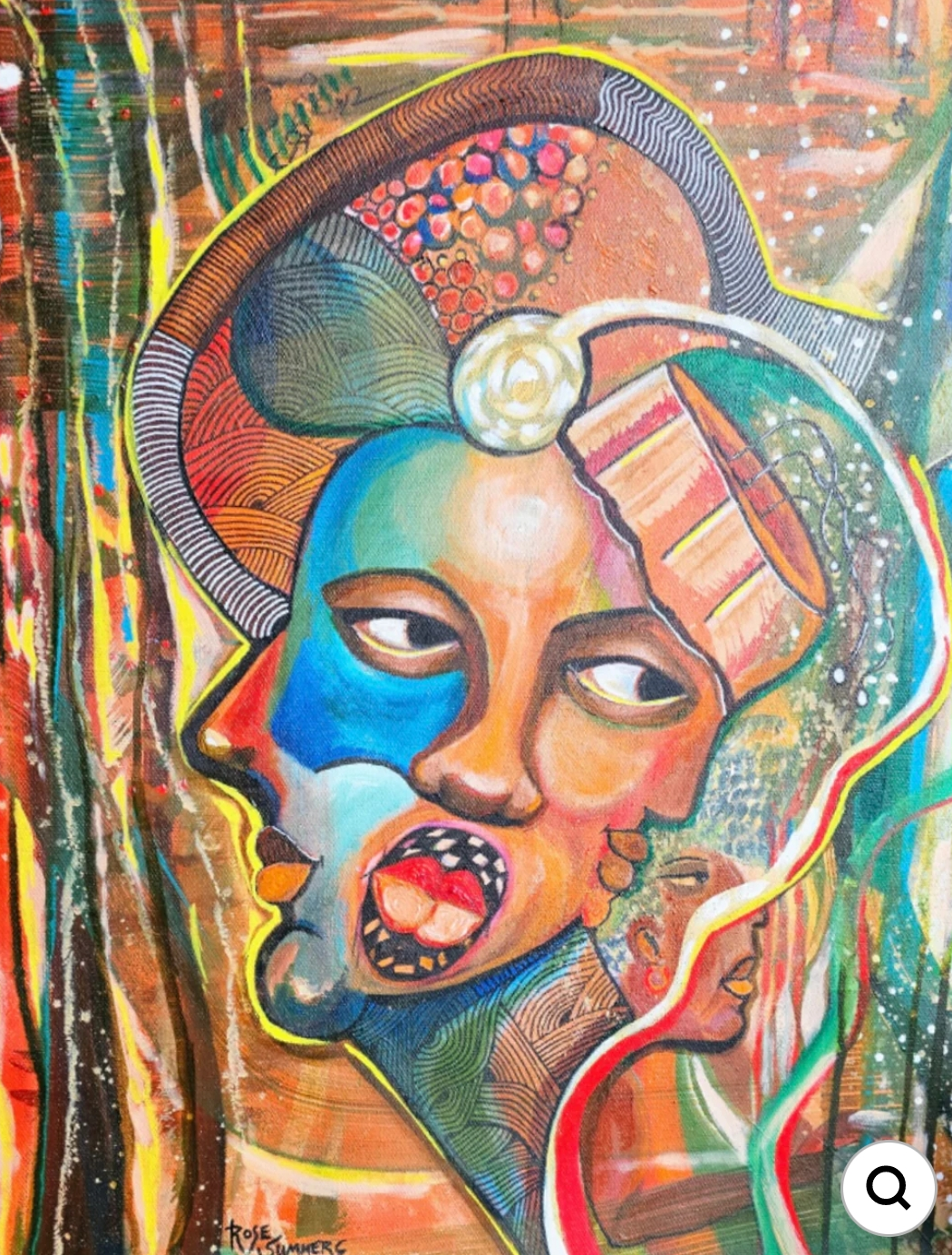 Compromising My Identity My Take on Picasso (16 x 20 inches) acrylic