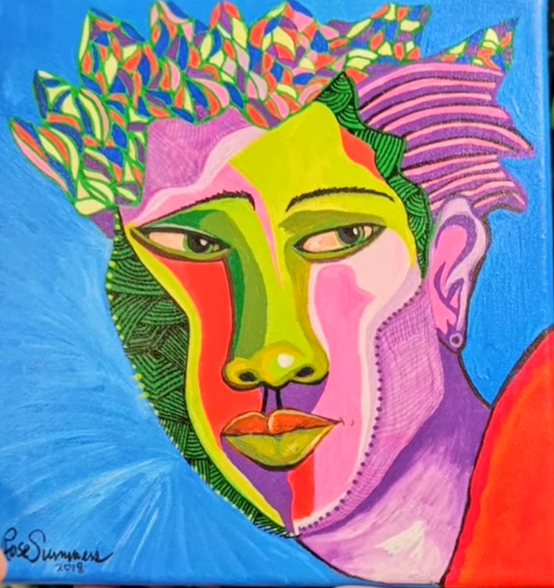 Speedo! 12x12 inches/acrylic