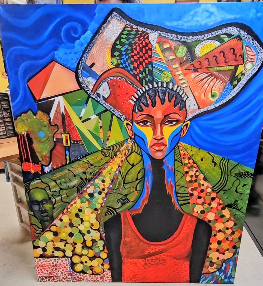 'Unbreakable-She's Ready' 5'x6' acrylic
