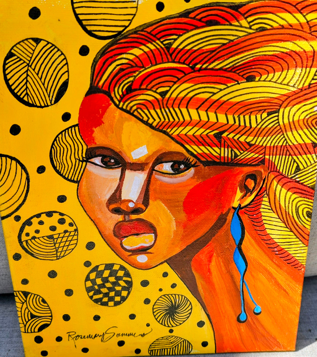 Pretty Gurls #7 8x10 inches on canvas board /acrylic