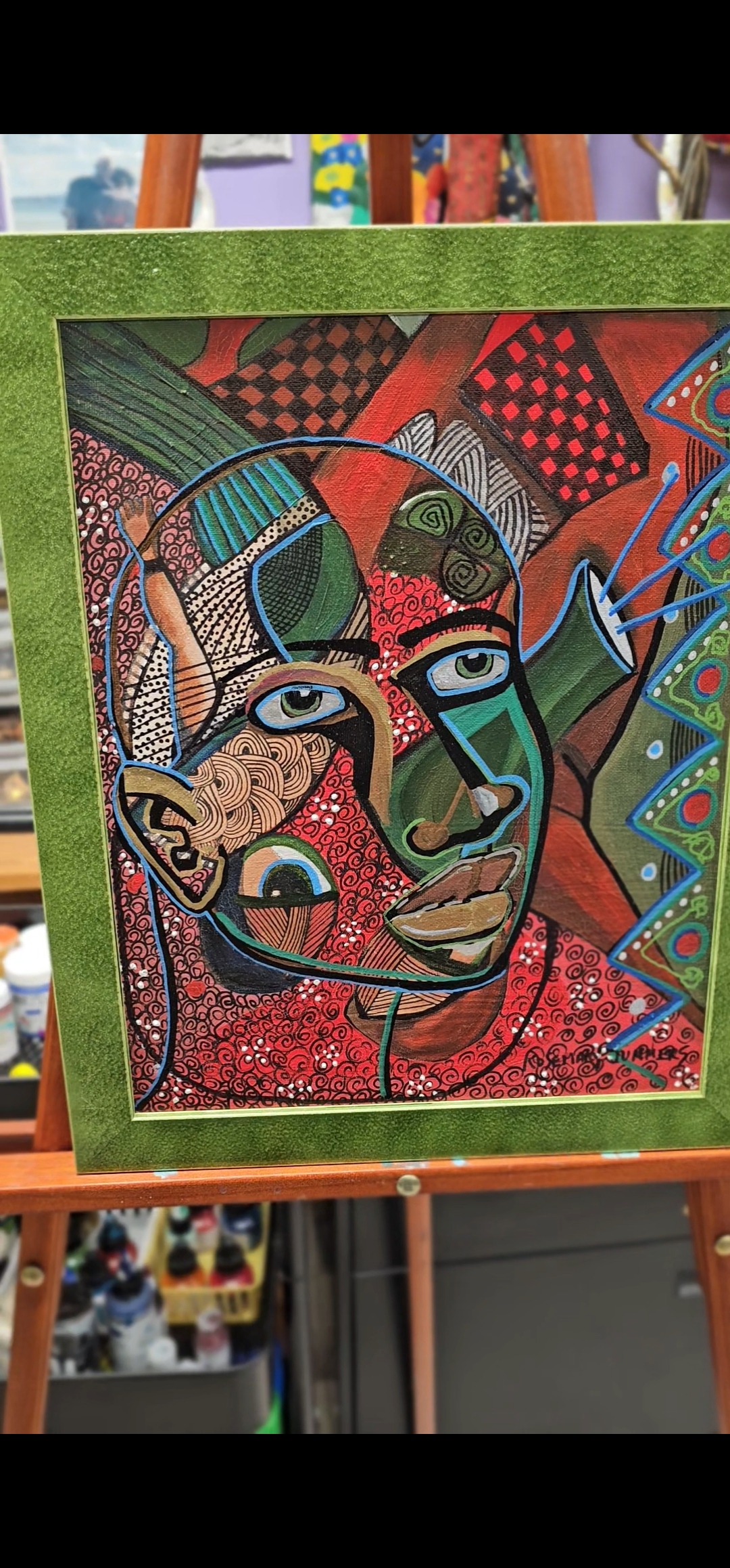 Searching for the Light! 13x16 inches - Acrylic/ framedcand ready to hang.