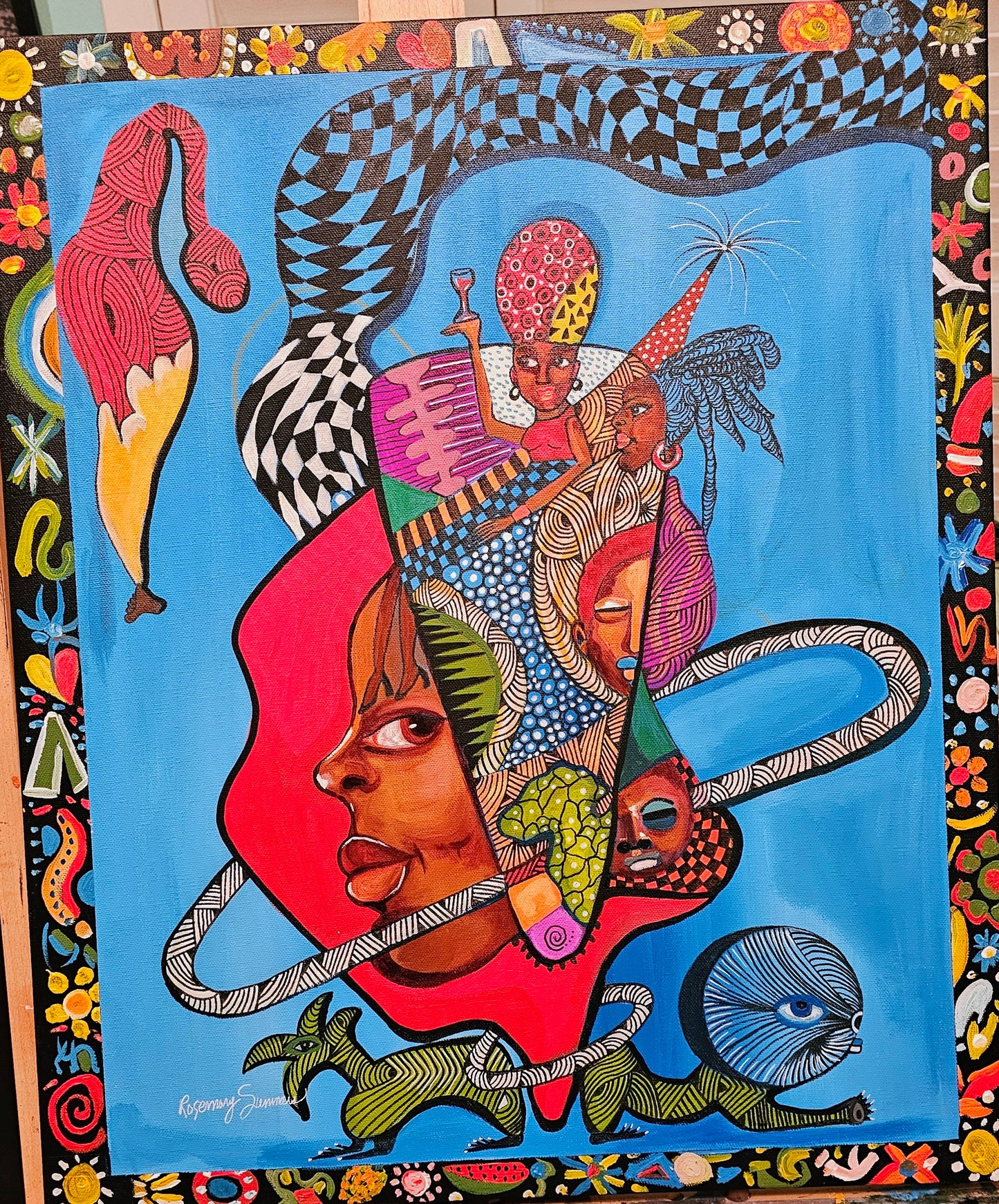 Remembering My Roots! 20x24 inches/acrylic