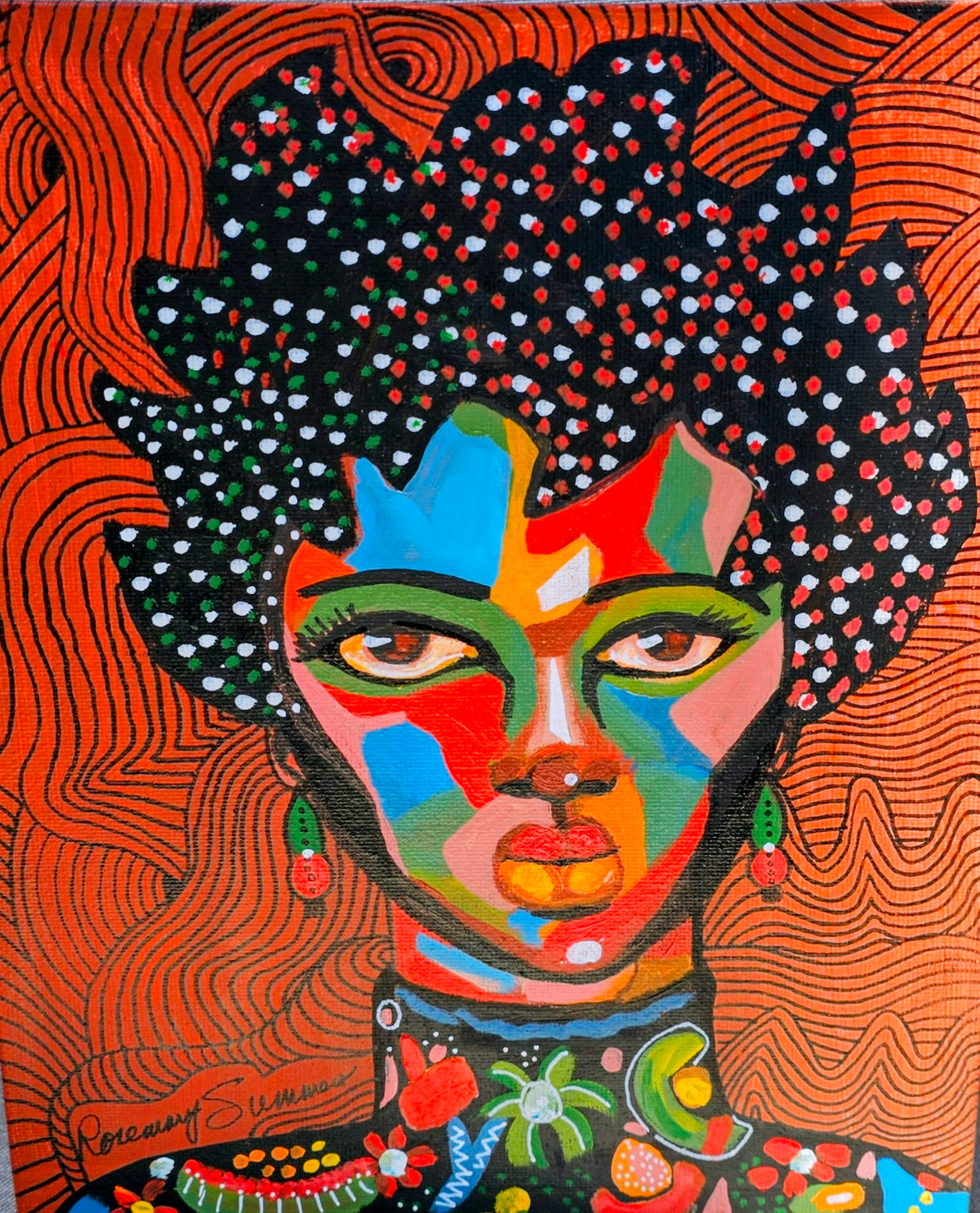 Pretty Gurls #1 8x10 inches on canvas board /acrylic