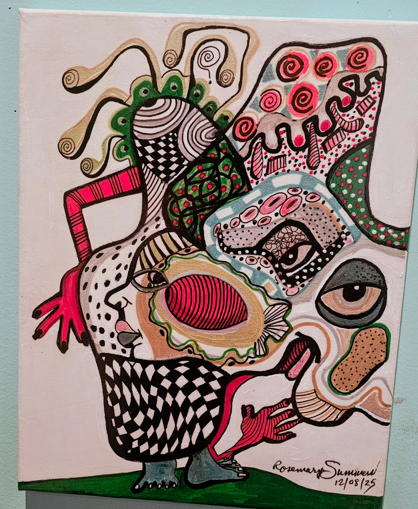 You Got Me Going Every which away! 11x14 inches /acrylic on canvas