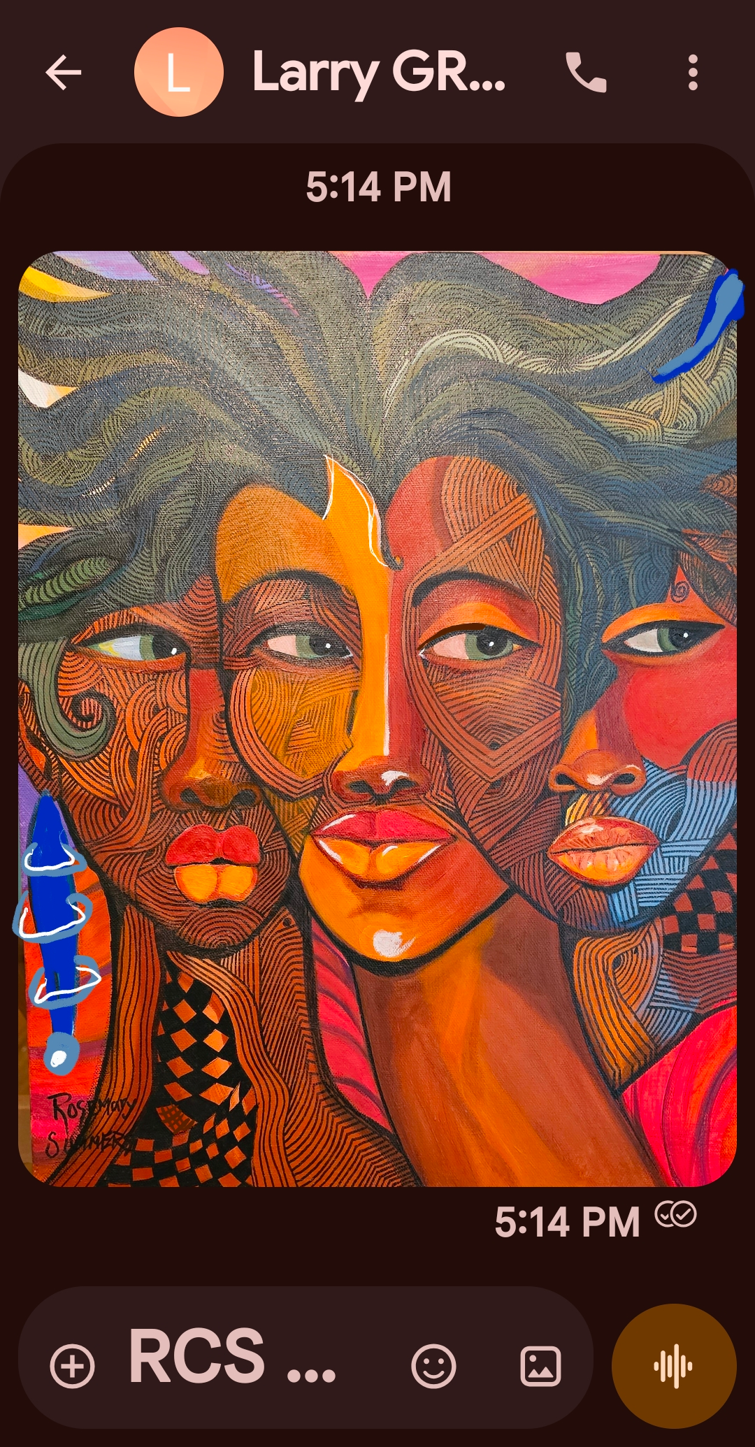 Three Shades of Grace #5 16x20 inches/actylic/gallery wrap canvas