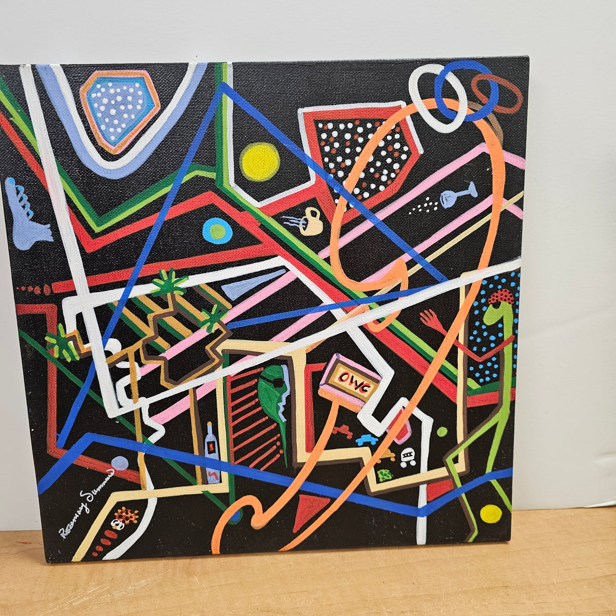 Morning Coffee 12x12 inches on canvas/acrylic/ original