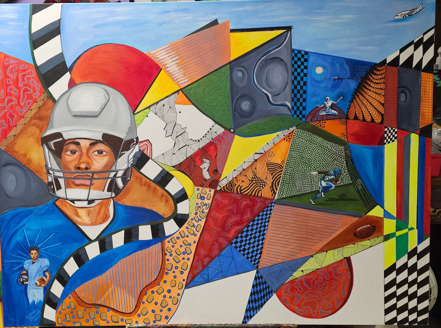 We're A Winner! 3' x 4' acrylic