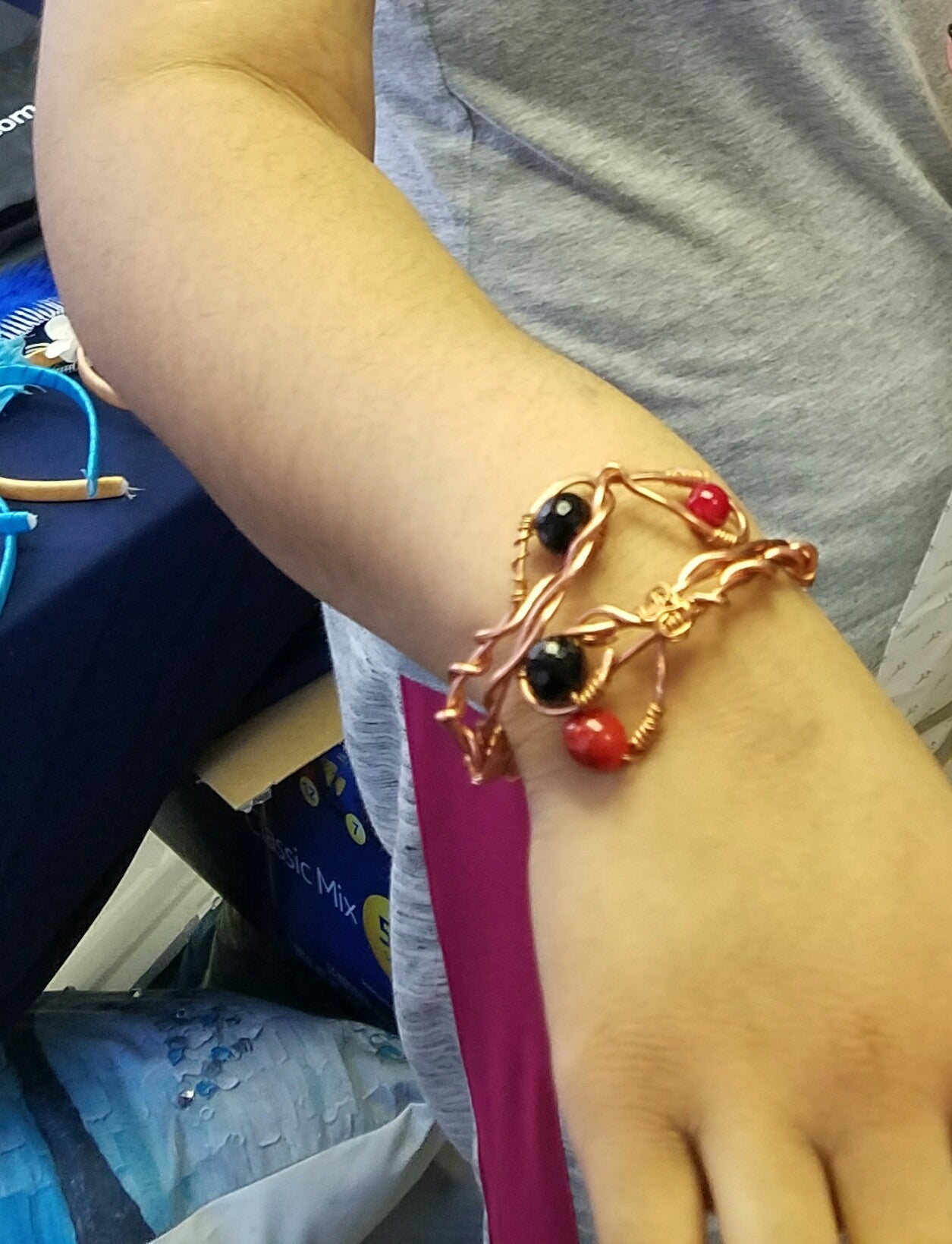 Copper coral cuff-SOLD!