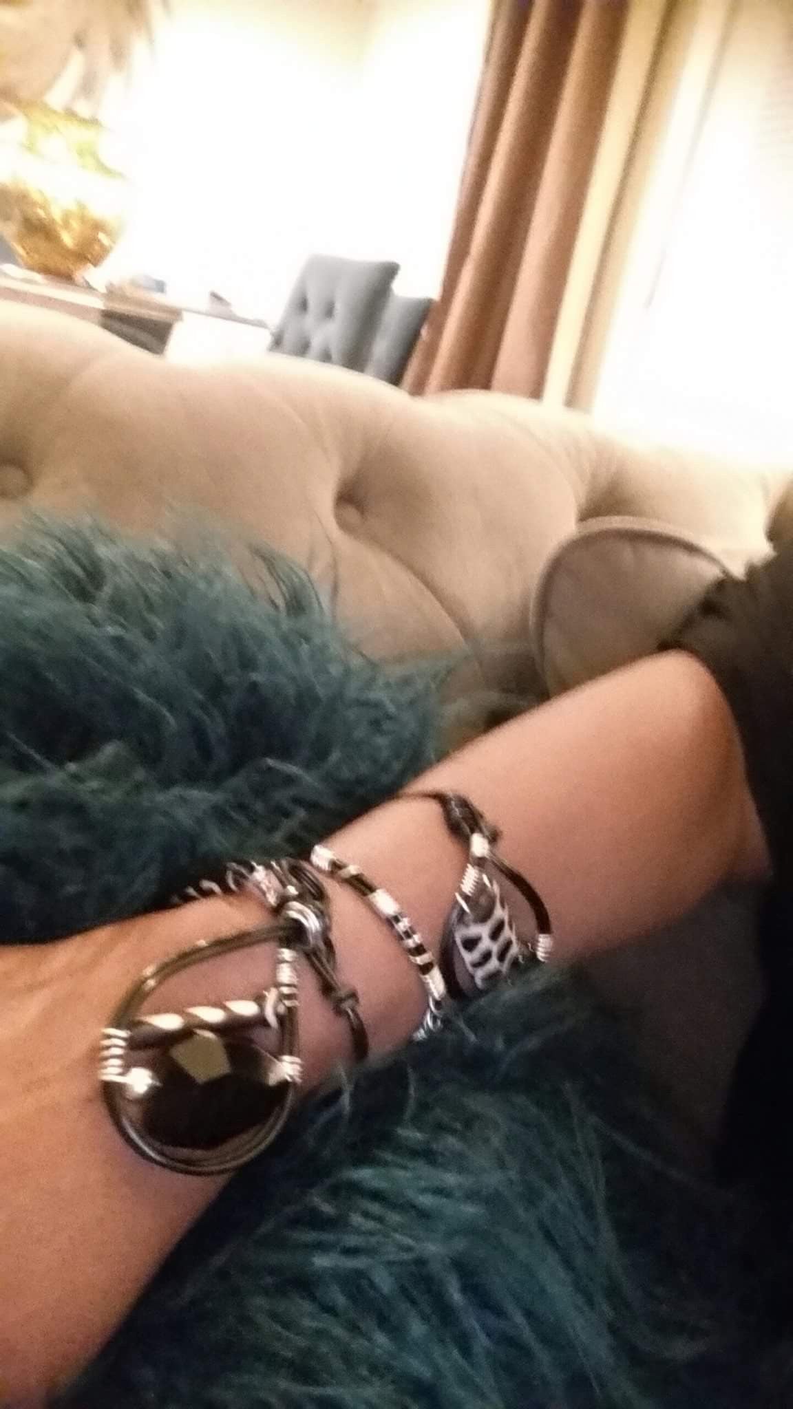 SOLD! Batik beaded Cutting Edge Cuff !