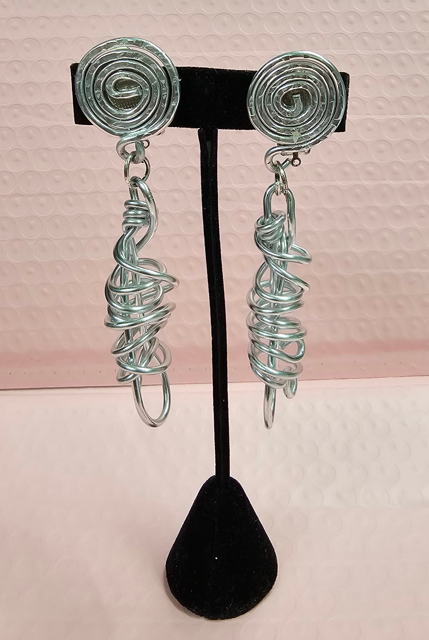 Hey Clip - On Queens order your "Bee-hive" earrings today! 2.5 inches long and light weight!  Goes with Everything!