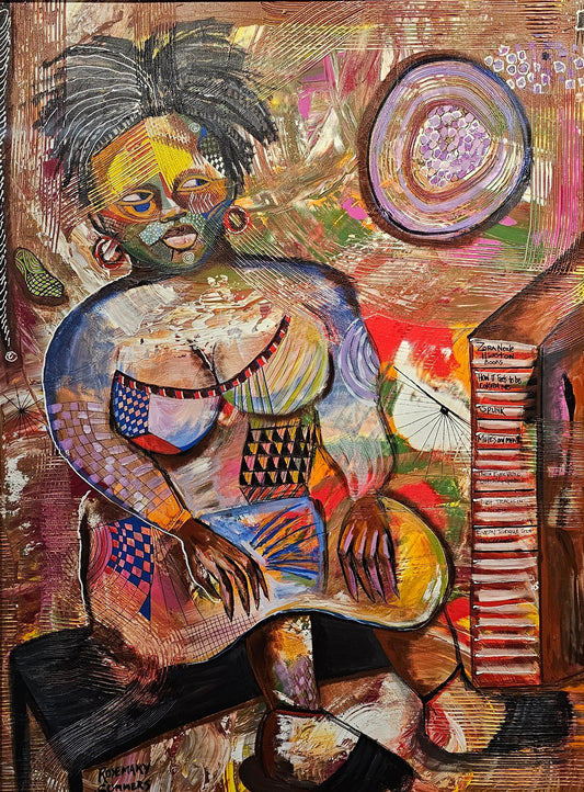 Zora's Folk - A tribute to Women History Month (30 x 40 inches) framed ready to hang - acrylic