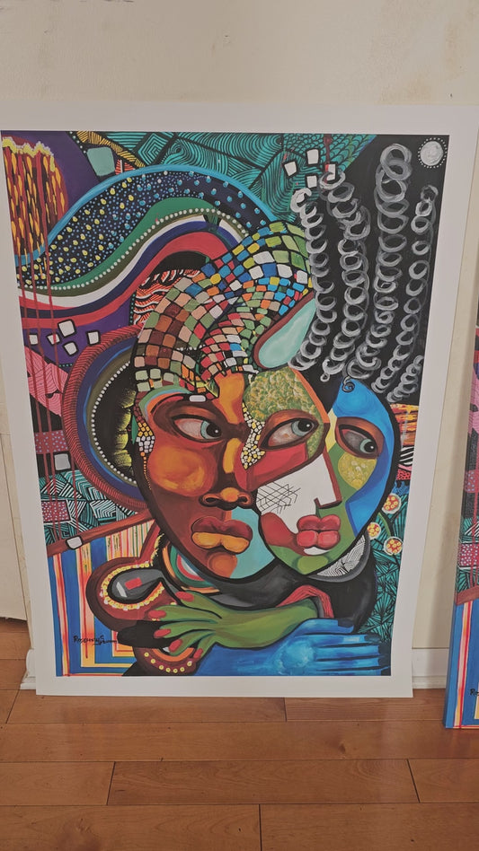 !Baby Don't be Scared' archival gclee print on cotton paper - size 16x20 inches