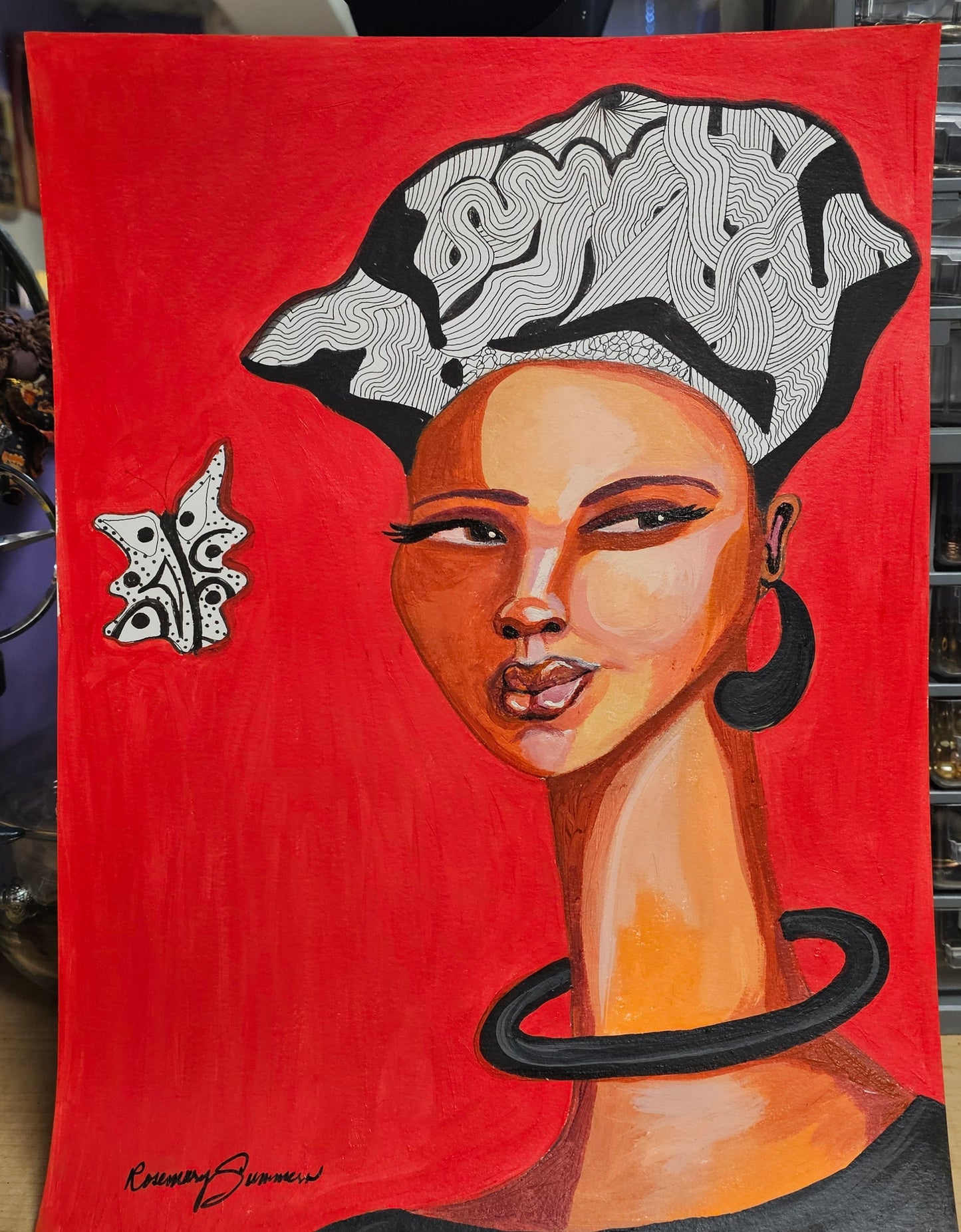 Love Saw Me...Tignon Woman Series 1790 Louisiana