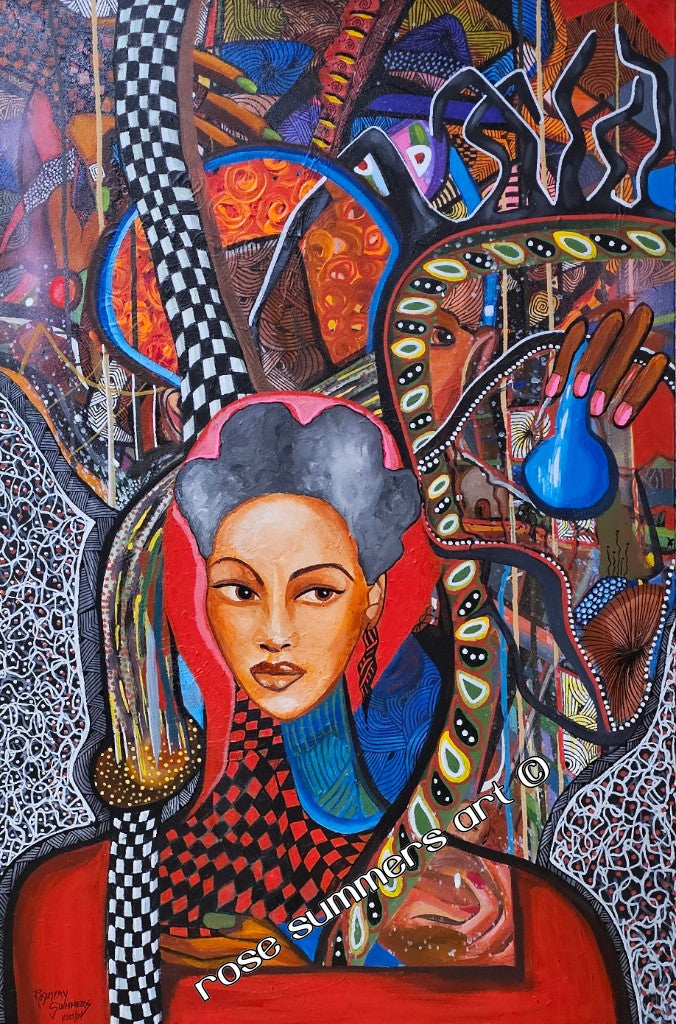 The Keeper of Secrets• 24x36x1 inches/acrylic