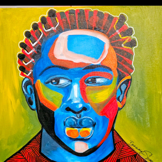 'Those Voices in My Head' 12x12 inches on gallery wrapped canvas