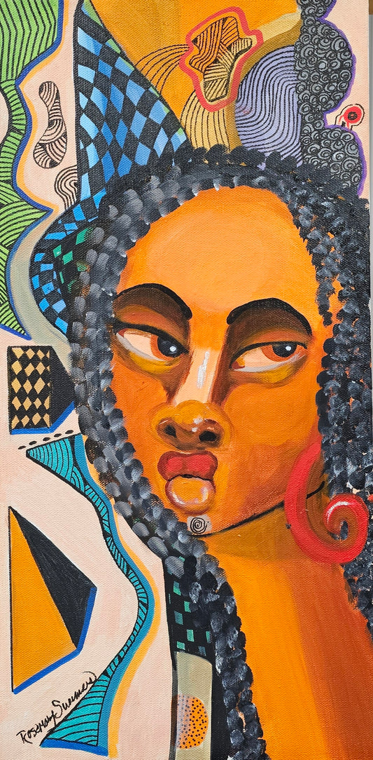 I am 15- What do you Expect? 10x20 inches/ acrylic- certificate of authenticity