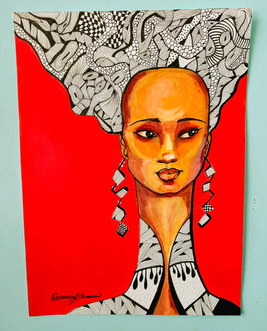 Confidence is my Superpower!  11 x 14 inches- heavy duty watercolor paper- one of a kind original