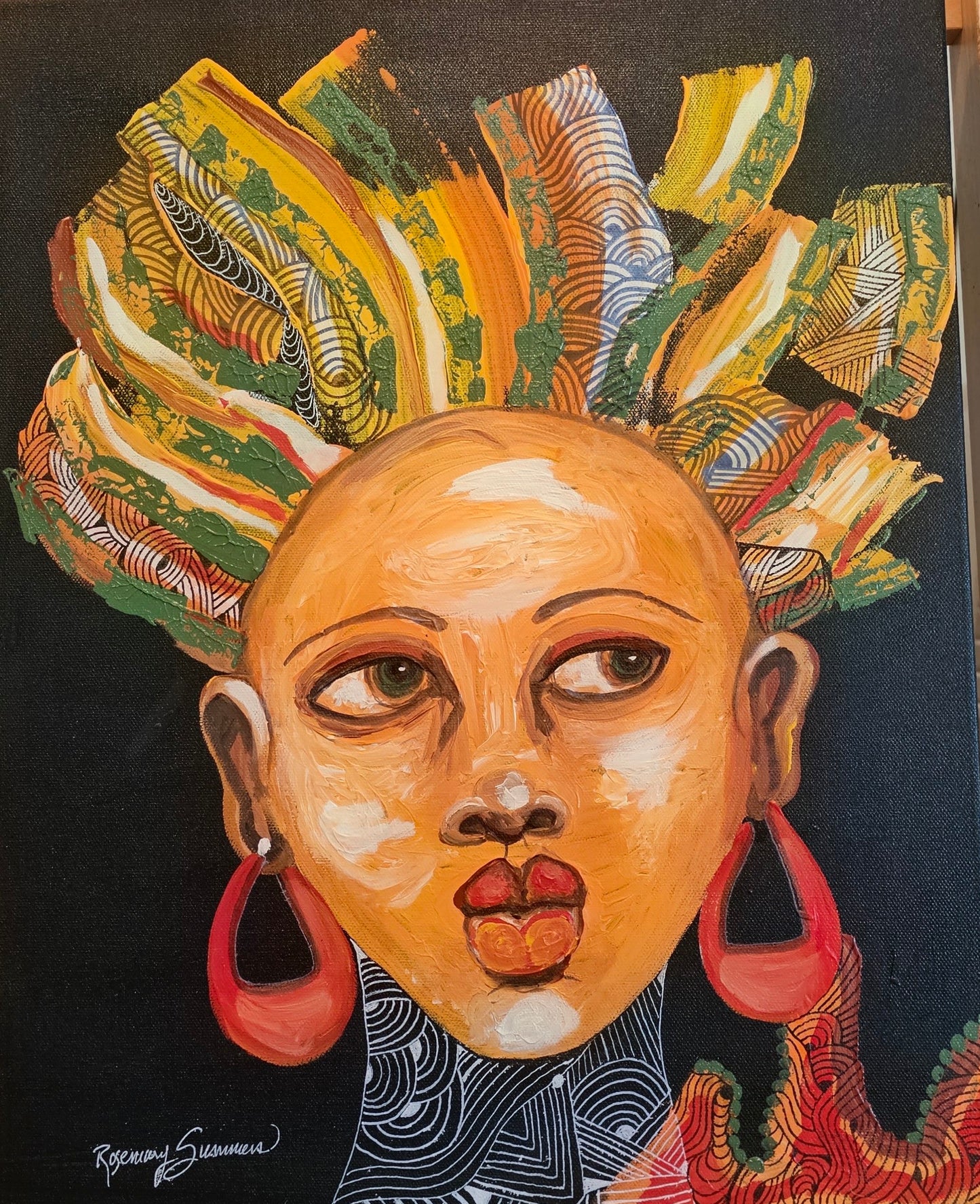 Don't Lie to Me! 16x20 inches/acrylic/ gallery wrapped canvas