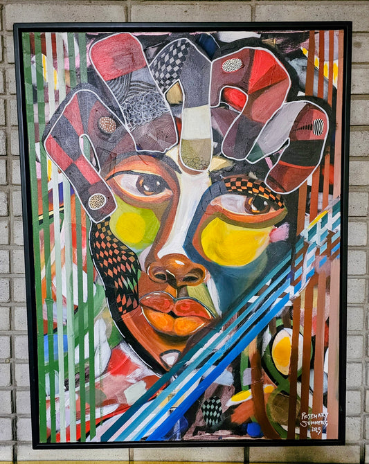 I Woke Up Like This...30 x40 inches / acrylic