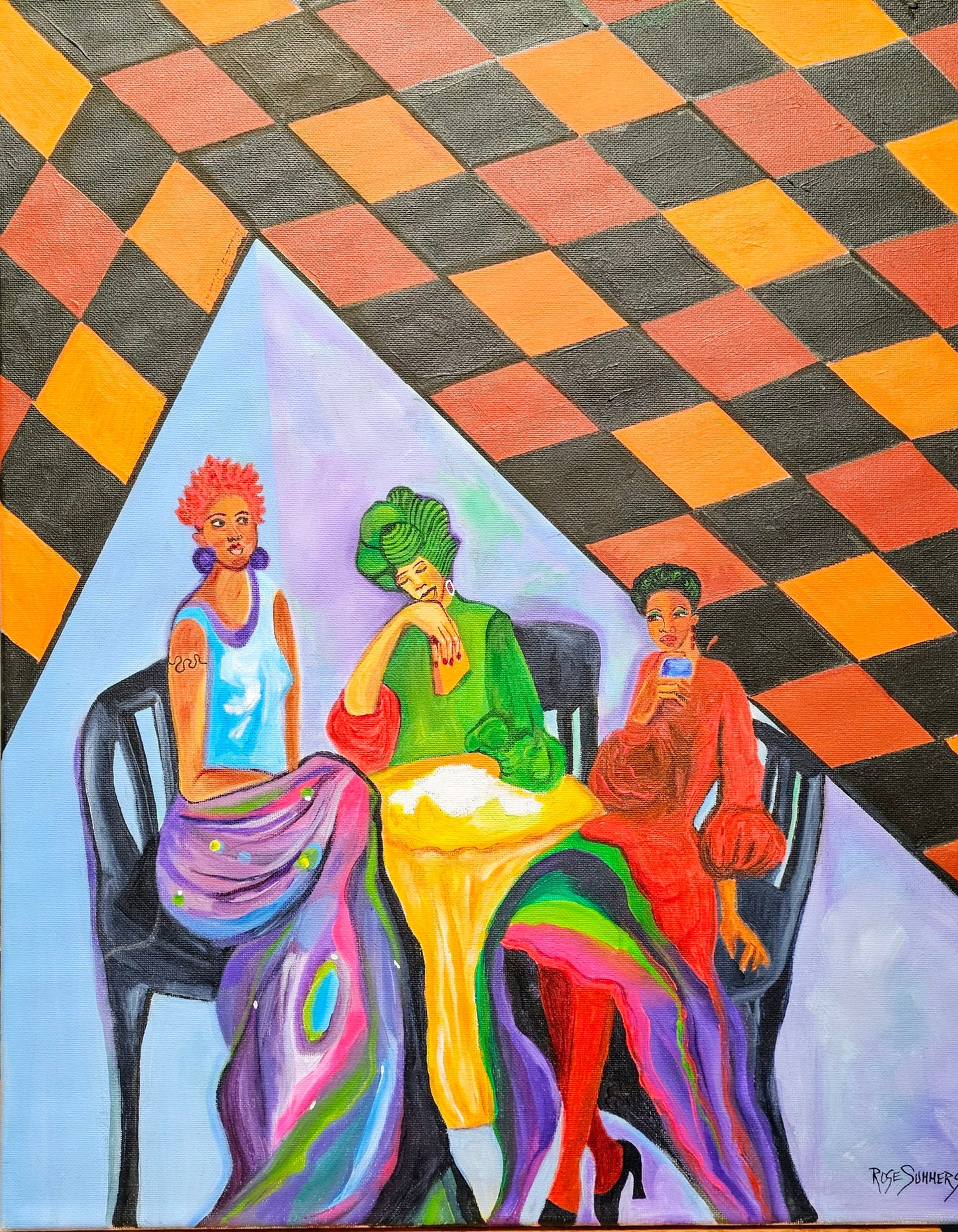 Lunch with Momma! 16x20inche/acrylic