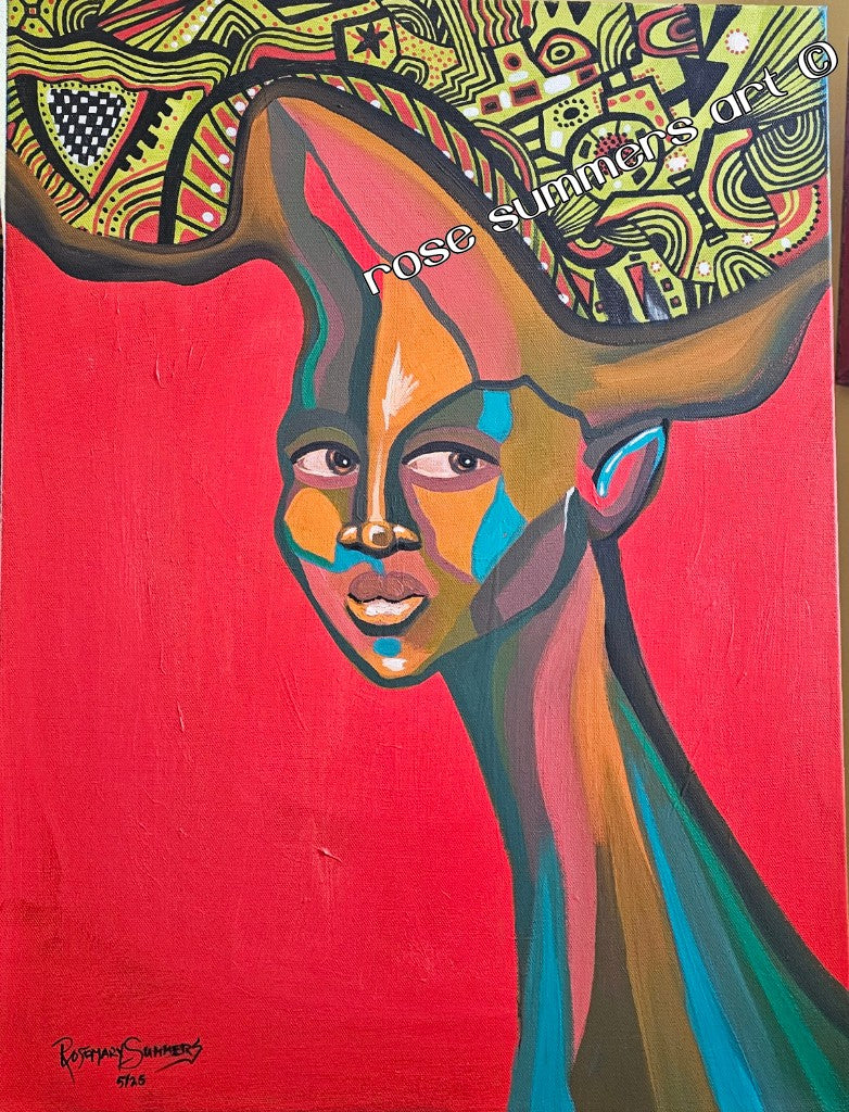 Tignon Woman 1790 Louisiana — “Under the Tignon” Mini Series
Original acrylic, painting on canvas board 16 x20 inches on gallery wrapped canvas