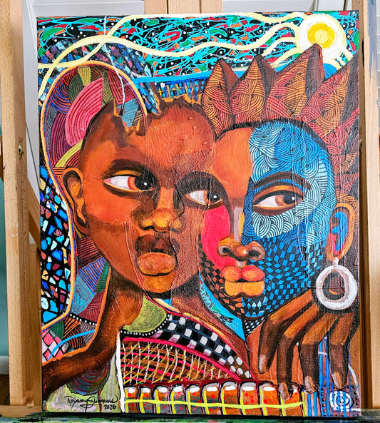 All of Me is Loving You!16x20x1  inches/acrylic on canvas