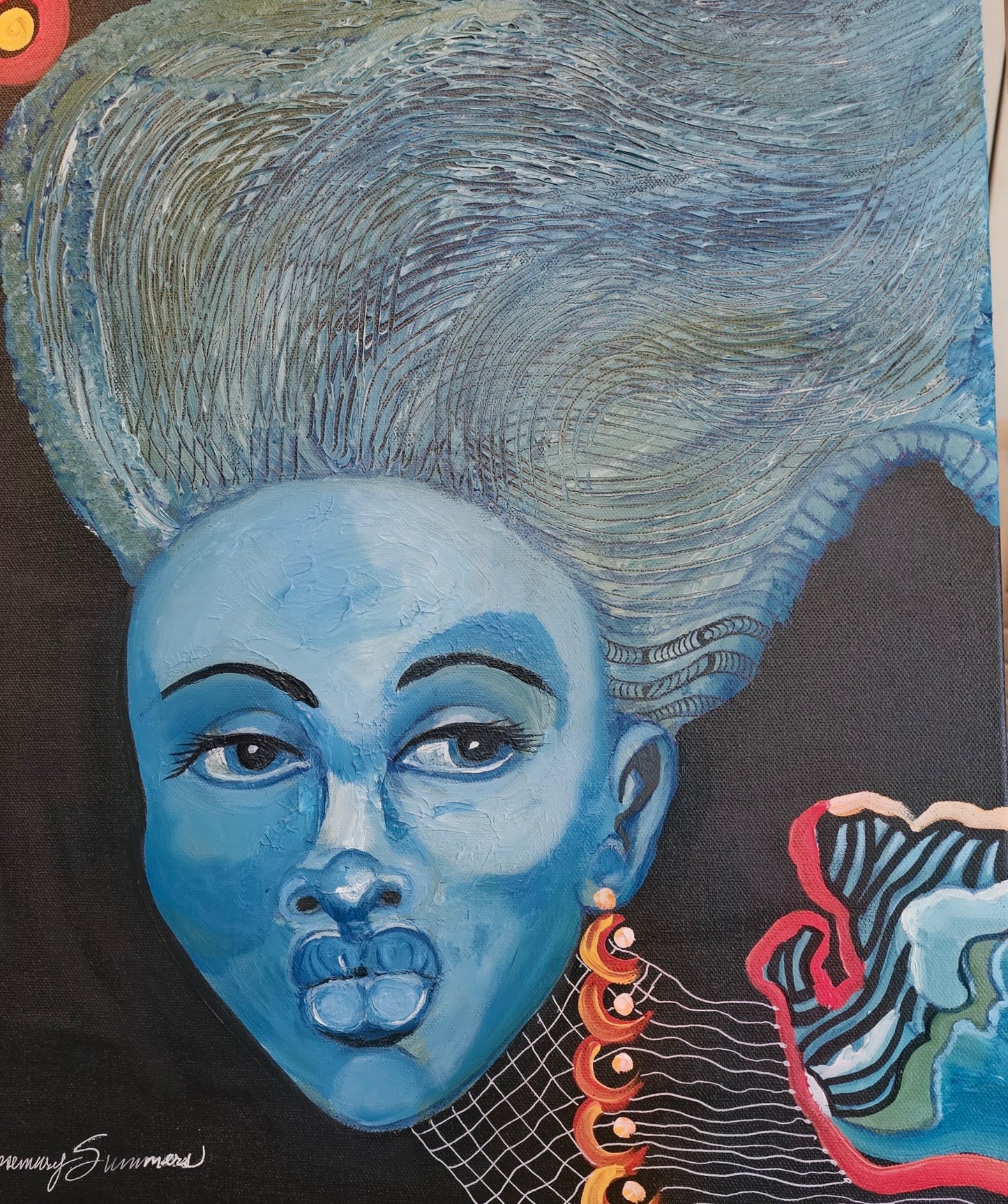 In a Traveling Mood! 16x20 inches -Acrylic on canvas