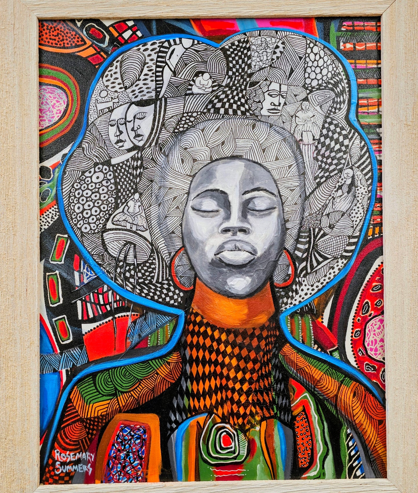 'Great Expectations' size: 27x21.5x1 inch-framed