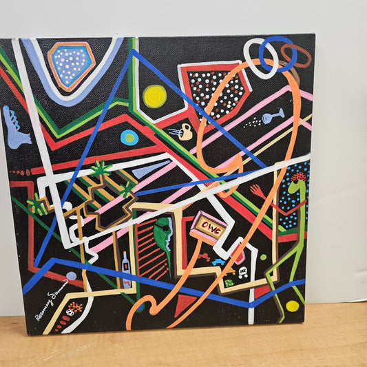 Morning Coffee  12x12 inches on canvas/acrylic/ original