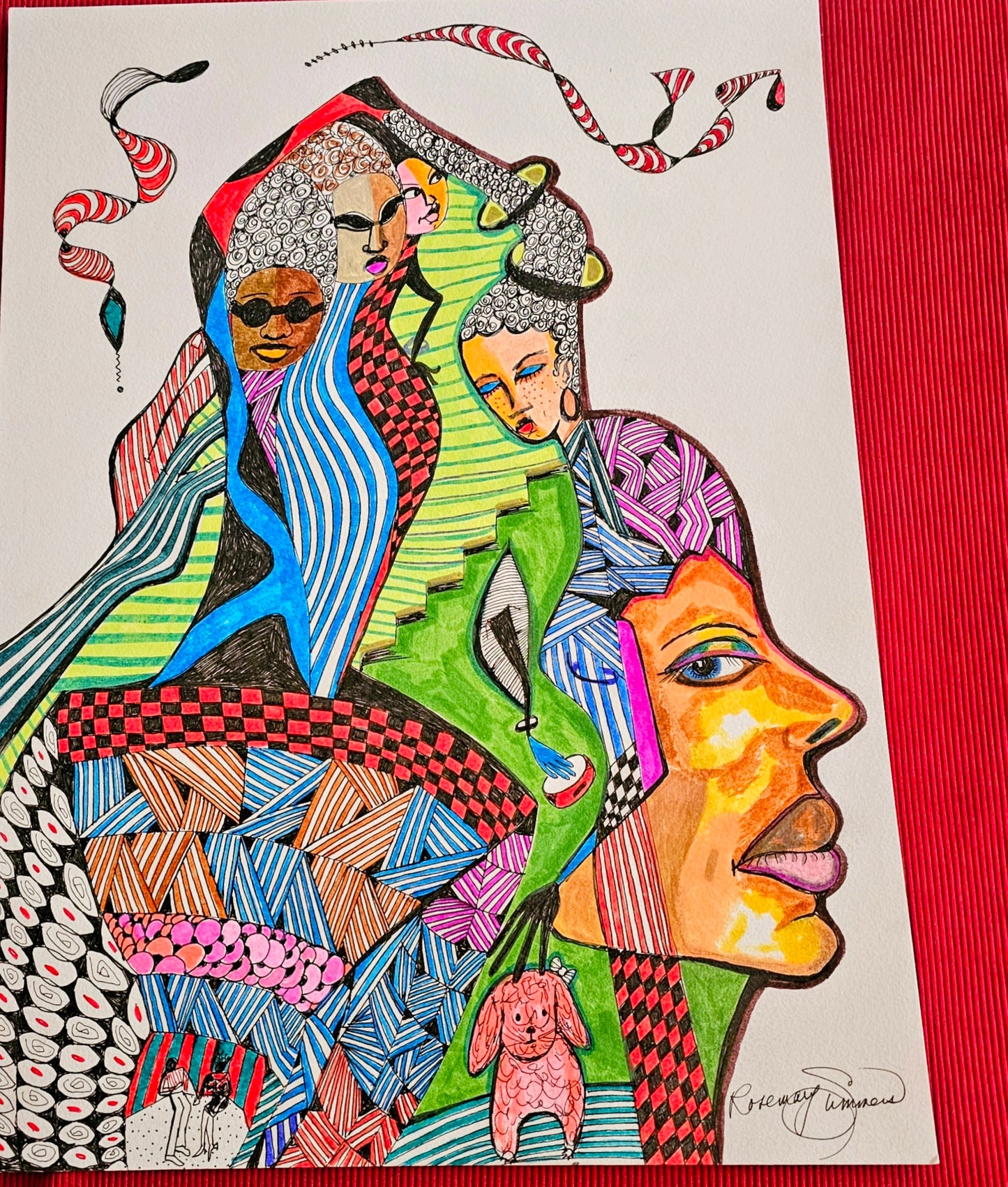 'The Stories We Carry' 11x14 inch heavy duty water color paper watercolor