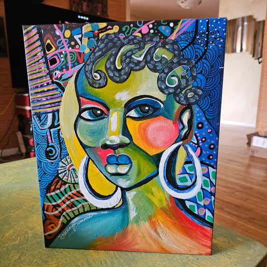 A Made Up Mind! 11x14 inches/acrylic