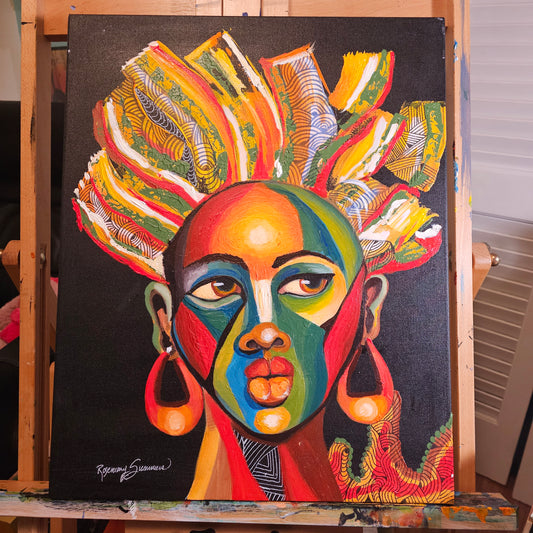 They Call Me "Vibrant original acrylic paintings size 16x20 inches